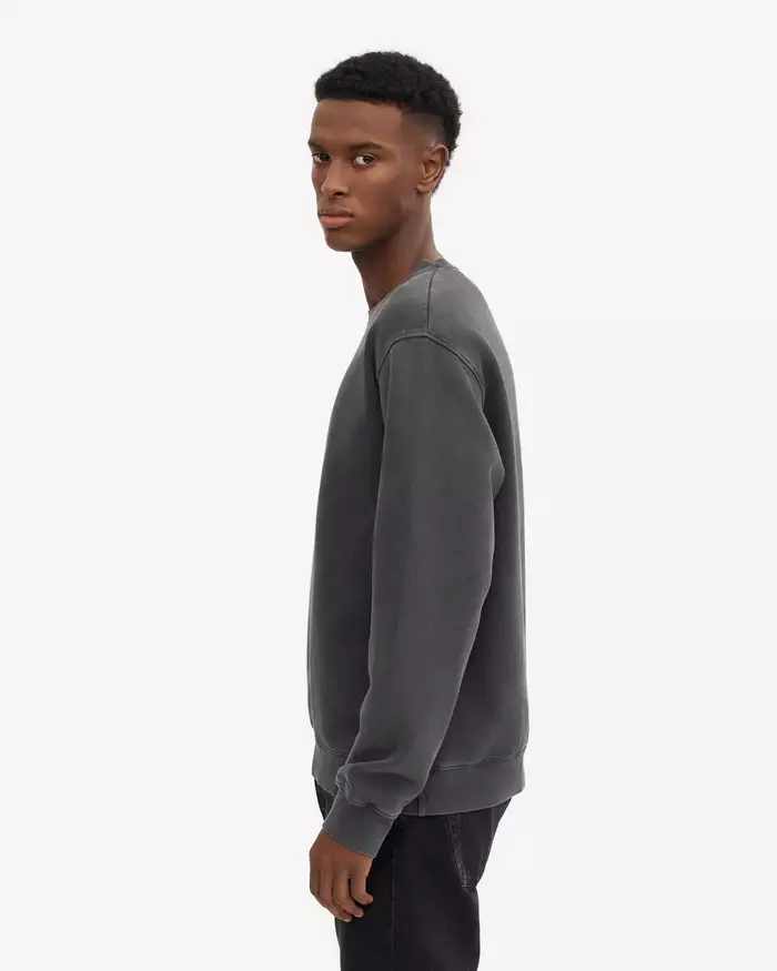 Colorful Standard Classic Organic Crew Sweatshirt Faded Black Herren schwarz grau